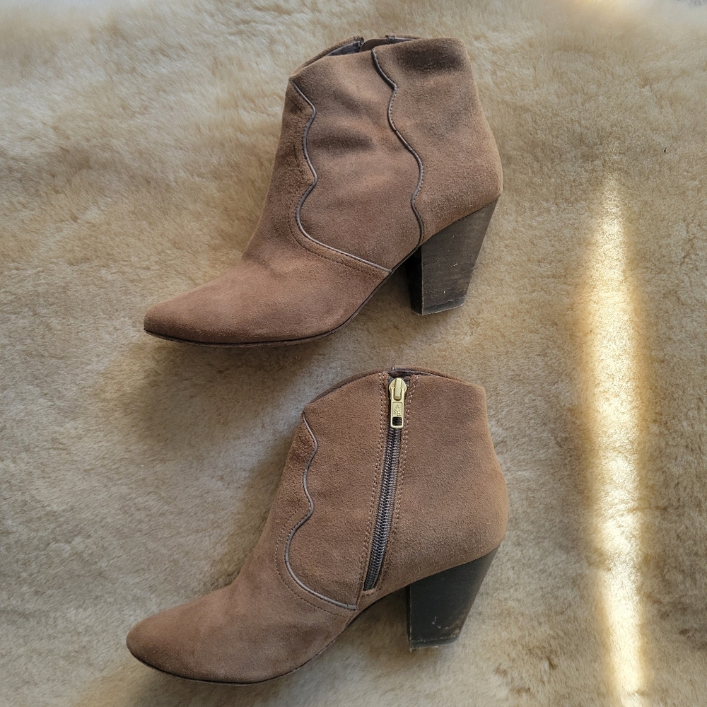 Ash | Women's Suede Heeled Boots Size 5.5 US
